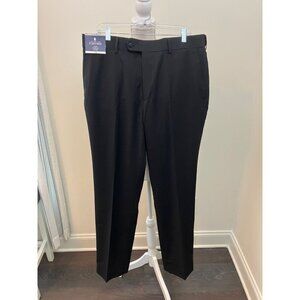 Stafford Men's Black Dress Pants Size 36 x 34 NWT